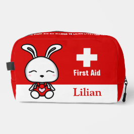 Personalisiertes Niedliches Bunny First Aid Kit Ba Waschbeutel