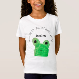 Personalisiertes Niedliches Frosch inspirierendes  T-Shirt