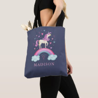 Personalisiertes Niedliches Girl Rainbow Unicorn