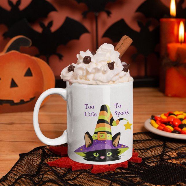 Personalisiertes Niedliches Halloween Rotzenkatze Kaffeetasse (Von Creator hochgeladen)
