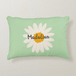 Personalisiertes niedliches Kinderzimmer gürtelgrü Dekokissen