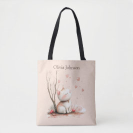 Personalisiertes Niedliches Kitten mit Herz Tote T