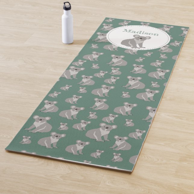 Personalisiertes Niedliches Koala-Muster Yogamatte (Beispiel)