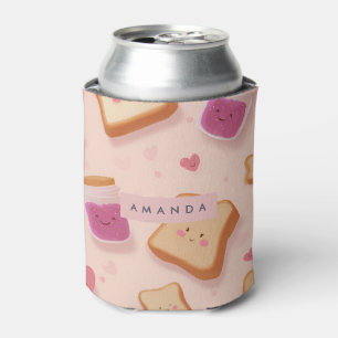 Personalisiertes Niedliches Lächeln Toast and Jam Dosenkühler