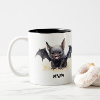 Personalisiertes Niedliches Lächeln Zweifarbige Tasse