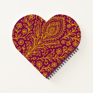 Personalisiertes Niedliches Paisley Floral Print N Notizbuch