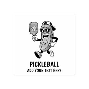 Personalisiertes Niedliches Picknick Pickleball Fu Gummistempel