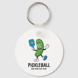 Personalisiertes Niedliches Picknick Pickleball Fu Schlüsselanhänger