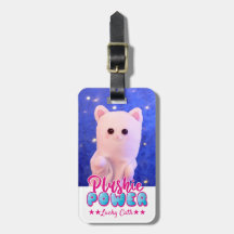 Personalisiertes Niedliches Pink Blue Plushie Powe