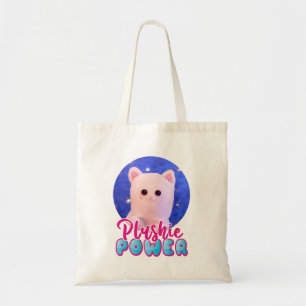 Personalisiertes Niedliches Pink Blue Plushie Powe Tragetasche