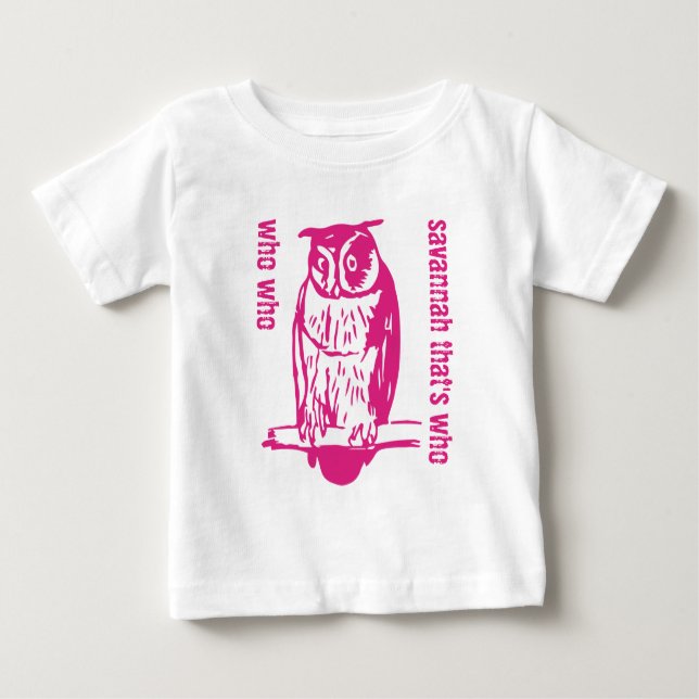 Personalisiertes Niedliches Rosa, das T - Shirt be (Vorderseite)