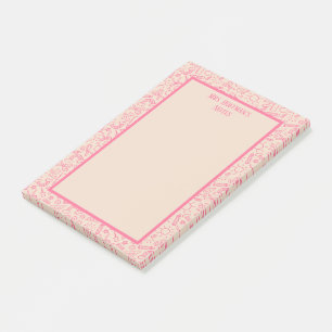Personalisiertes niedliches Schulessentialmuster Post-it Klebezettel
