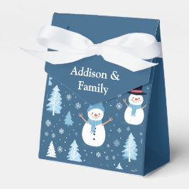 Personalisiertes niedliches Snowman-Muster Geschenkschachtel