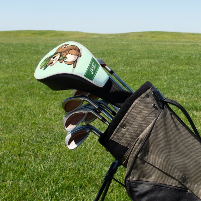 Personalisiertes Niedliches St. Patrick's Day Eich Golf Headcover (In SItu)