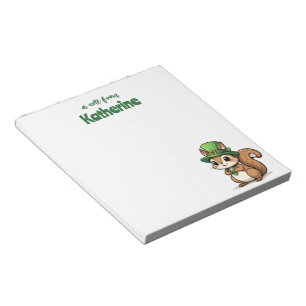 Personalisiertes Niedliches St. Patrick's Day Eich Notizblock
