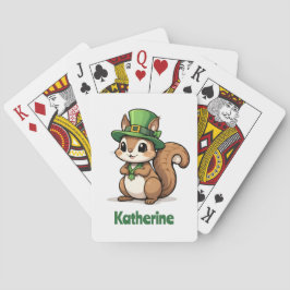 Personalisiertes Niedliches St. Patrick's Day Eich Spielkarten