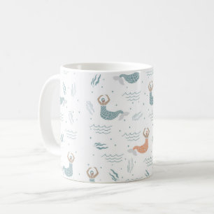 Personalisiertes Niedliches Tanzen Meerjungfrau Il Kaffeetasse