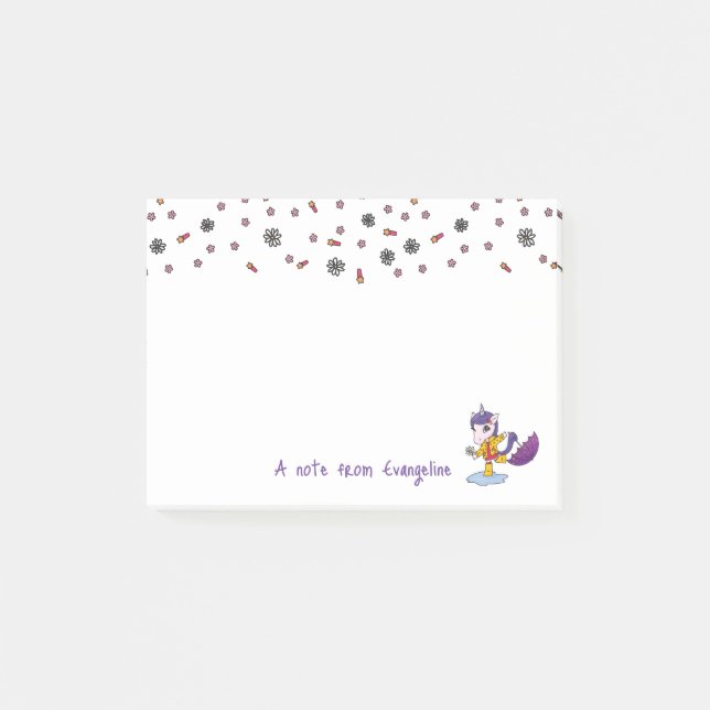 Personalisiertes Niedliches und einfaches Florenti Post-it Klebezettel (Vorderseite)