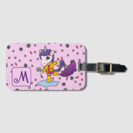 Personalisiertes Niedliches und einfaches Rosa Ein Gepäckanhänger