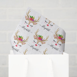 Personalisiertes Niedliches Weihnachtsfest Seidenpapier