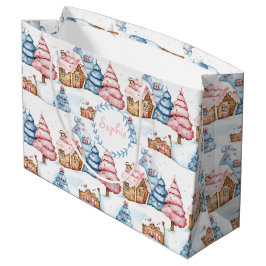Personalisiertes Niedliches Weihnachtsgebäck Große Geschenktüte