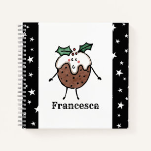 Personalisiertes Niedliches WeihnachtspudNotebook Notizbuch