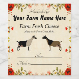 Personalisiertes nigerianisches Ziegenkäse-Siegel Weinetikett