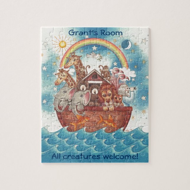Personalisiertes Noahs Arche-Puzzlespiel Puzzle (Vertikal)
