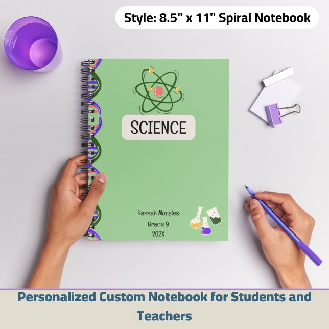 Personalisiertes Notebook für Studierende Notizbuch (Personalized Custom Notebook for Students and Teachers)