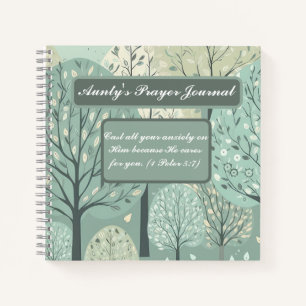 Personalisiertes Notebook - Grünwald in Pastell Notizbuch