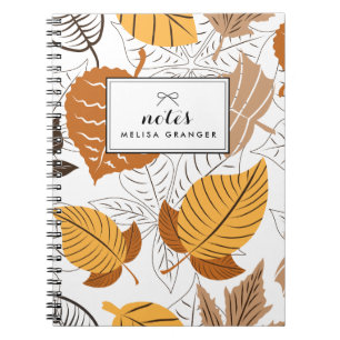 Personalisiertes Notebook im Herbst Notizblock