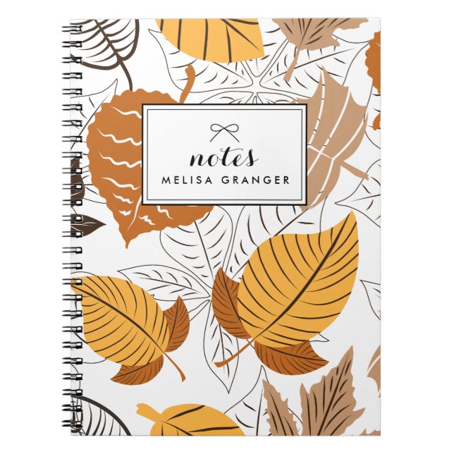 Personalisiertes Notebook im Herbst Notizblock (Vorderseite)
