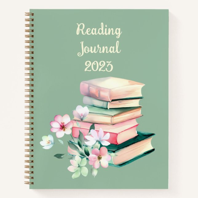 Personalisiertes Notebook im Reading Journal Notizbuch (Vorderseite)