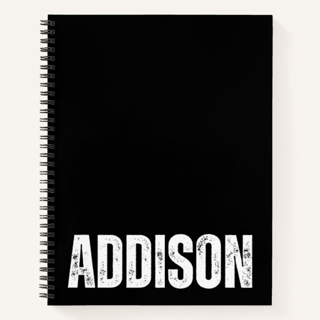 Personalisiertes Notebook mit Addison Notizbuch (Vorderseite)