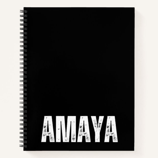 Personalisiertes Notebook mit Amaya Notizbuch (Vorderseite)