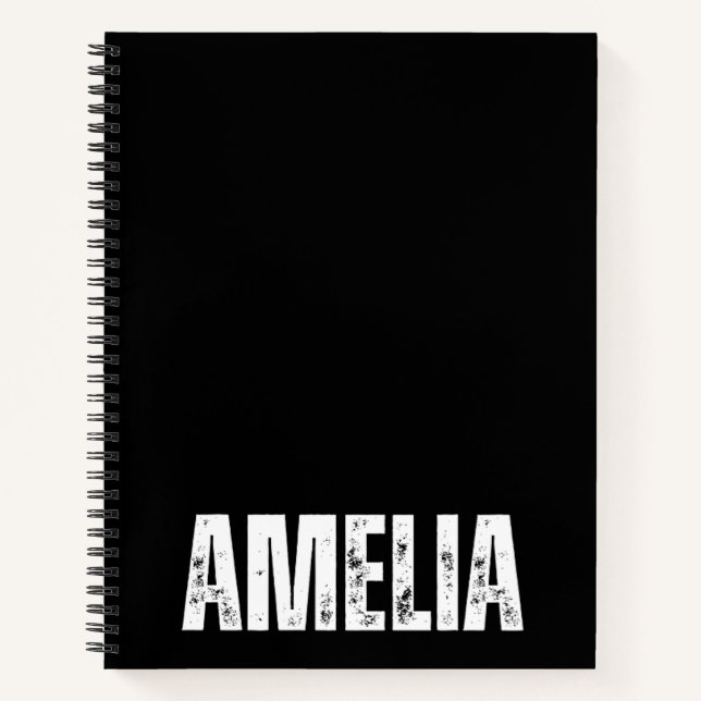 Personalisiertes Notebook mit Amelia Notizbuch (Vorderseite)