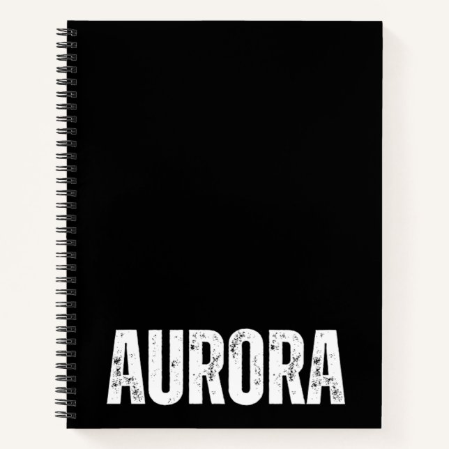Personalisiertes Notebook mit Aurora Notizbuch (Vorderseite)