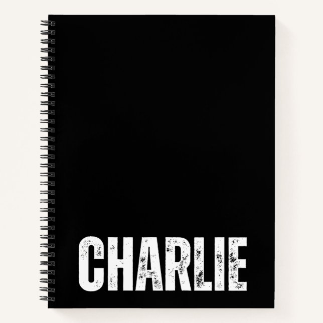 Personalisiertes Notebook mit Charlie Notizbuch (Vorderseite)