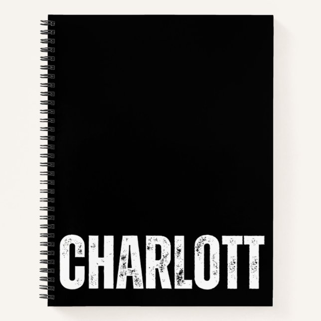 Personalisiertes Notebook mit Charlotte Notizbuch (Vorderseite)