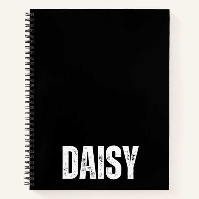 Personalisiertes Notebook mit Daisy Notizbuch (Vorderseite)