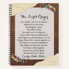 Personalisiertes Notebook mit dem Lord's Prayer Notizbuch