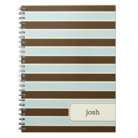 Personalisiertes Notebook mit modernen Streifen - 