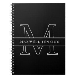 Personalisiertes Notebook mit Monogramm und Name Notizblock