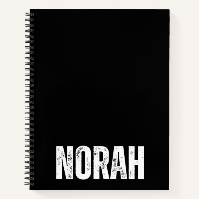 Personalisiertes Notebook mit Norah Notizbuch (Vorderseite)