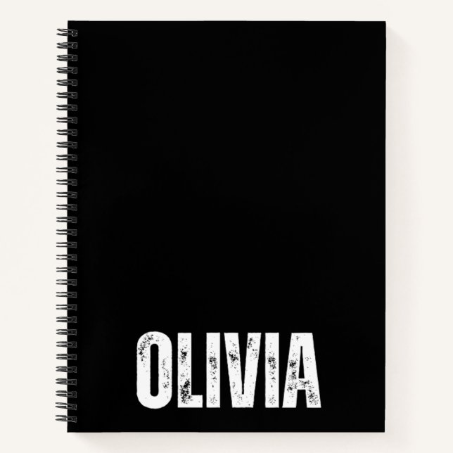 Personalisiertes Notebook mit Olivia Notizbuch (Vorderseite)