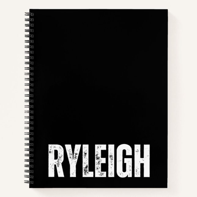 Personalisiertes Notebook mit Ryleigh Notizbuch (Vorderseite)