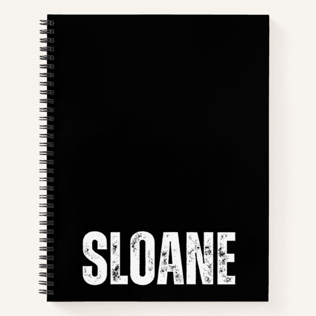 Personalisiertes Notebook mit Sloane Notizbuch (Vorderseite)