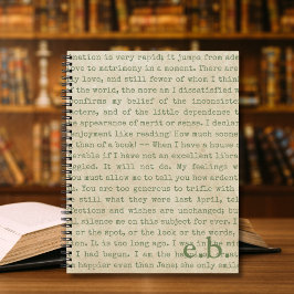 Personalisiertes Notebook mit Stolz und Vorurteile Notizbuch