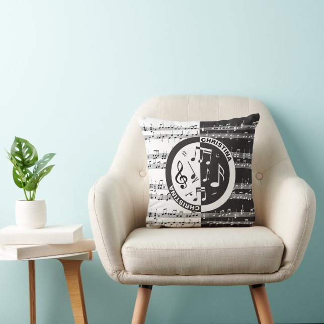 Personalisiertes Notendesign Kissen (Stuhl )