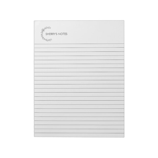 Personalisiertes Notepad Notizblock (Rotiert)